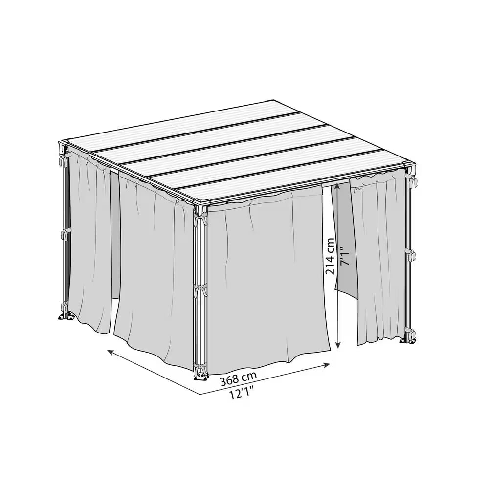 Netting Set for 10 Ft. - 12 Ft. Palram - Canopia Gazebos