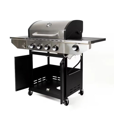 Stainless Steel 4-Burner BBQ Grill