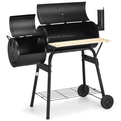 Black Coated Steel BBQ Grill