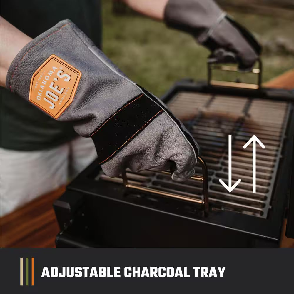Rambler Portable Charcoal Grill with 218 Sq. In. Cooking Area in Black