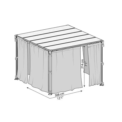 Netting Set for 10 Ft. - 12 Ft. Palram - Canopia Gazebos