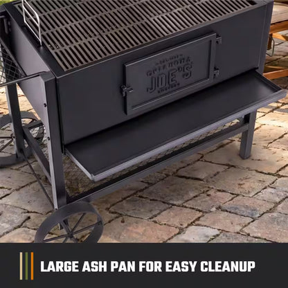 Judge Charcoal Smoker and Grill with 540 Sq. In. Cooking Area in Black