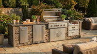 Custom Garden Outdoor Modular Kitchen Cabinets Complete Stainless Outdoor Kitchen Sturdy for Patio Commercial Use — Lifestyle